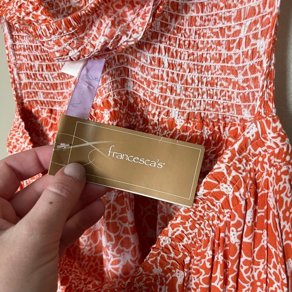 Francesca’s Floral Bandeau Halter Top Maxi Dress NWT - Picture 4 of 4